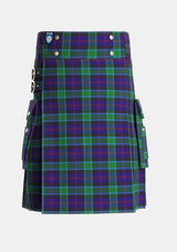 Utility_MacTaggart_Johnstons_Tartan_408_kilt_front_image_with_pleated_design_and_adjustable_buckles_for_men