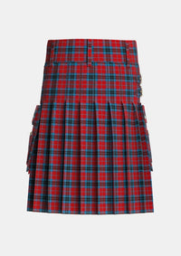 Utility_MacTavish_Thompson_Thomson_1906_Tartan_230_kilt_back_image_with_pleated_design_and_adjustable_buckles_for_men