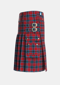Utility_MacTavish_Thompson_Thomson_1906_Tartan_230_kilt_right_image_with_pleated_design_and_adjustable_buckles_for_men