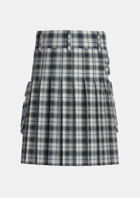 Utility_MacTavish_of_Dunardry_Dress_Tartan_10731_kilt_back_image_with_pleated_design_and_adjustable_buckles_for_men