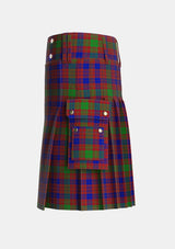 Utility_MacTier_of_Durris_Tartan_5692_kilt_left_image_with_pleated_design_and_adjustable_buckles_for_men