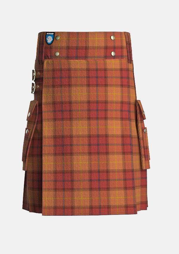 Utility_Macallan_The_Tartan_5837_kilt_front_image_with_pleated_design_and_adjustable_buckles_for_men