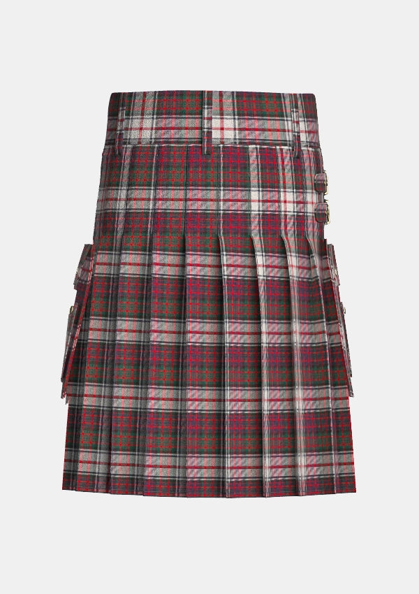 Utility_Macdonald_Dress_tartan_1997_kilt_back_image_with_pleated_design_and_adjustable_buckles_for_men