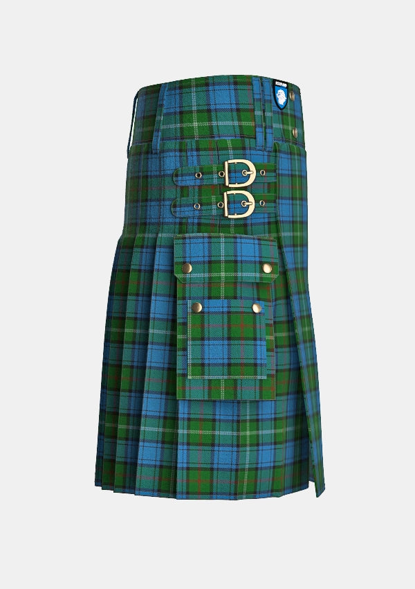 Utility_Mack_Original_Tartan_6209_kilt_right_image_with_pleated_design_and_adjustable_buckles_for_men