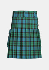 Utility_Mackay_Ancient_Tartan_kilt_back_image_with_pleated_design_and_adjustable_buckles_for_men