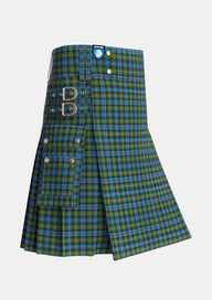 Utility_Mackenzie_2_Tartan_267_kilt_side_image_with_pleated_design_and_adjustable_buckles_for_men