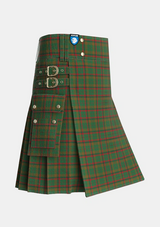 Utility_Macnaughton_Hunting_Tartan_7852_kilt_side_image_with_pleated_design_and_adjustable_buckles_for_men