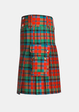 Utility_Macnaughton_tartan_1066_kilt_left_image_with_pleated_design_and_adjustable_buckles_for_men