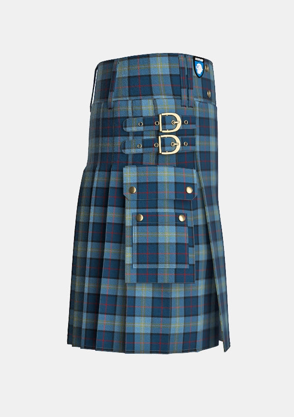 Utility_Madras_College_Tartan_7757_kilt_right_image_with_pleated_design_and_adjustable_buckles_for_men