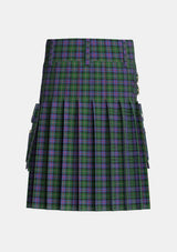 Utility_Malcolm_2_Tartan_1976_kilt_back_image_with_pleated_design_and_adjustable_buckles_for_men