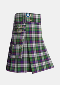 Utility_Malcolm_Dress_2_Tartan_1977_kilt_side_image_with_pleated_design_and_adjustable_buckles_for_men
