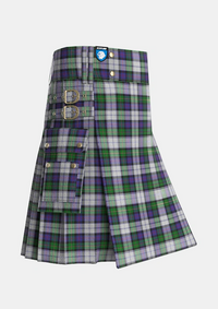 Utility_Malcolm_Dress_Tartan_1785_kilt_side_image_with_pleated_design_and_adjustable_buckles_for_men