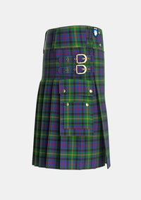 Utility_Maresh_Tartan_6264_kilt_right_image_with_pleated_design_and_adjustable_buckles_for_men