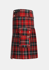 Utility_Marjoribanks_2_Tartan_2607_kilt_left_image_with_pleated_design_and_adjustable_buckles_for_men