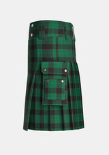 Utility_Mather_Matthew_James_Tartan_12186_kilt_left_image_with_pleated_design_and_adjustable_buckles_for_men