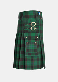 Utility_Mather_Matthew_James_Tartan_12186_kilt_right_image_with_pleated_design_and_adjustable_buckles_for_men