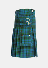 Utility_Matheson_Hunting_2_Tartan_693_kilt_right_image_with_pleated_design_and_adjustable_buckles_for_men