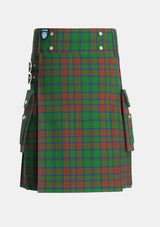 Utility_Matheson_Hunting_Highland_Society_of_London_Tartan_3460_kilt_front_image_with_pleated_design_and_adjustable_buckles_for_men