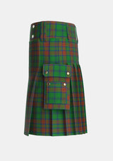 Utility_Matheson_Hunting_Highland_Society_of_London_Tartan_3460_kilt_left_image_with_pleated_design_and_adjustable_buckles_for_men