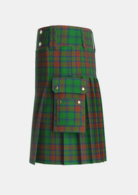 Utility_Matheson_Hunting_Highland_Society_of_London_Tartan_3460_kilt_left_image_with_pleated_design_and_adjustable_buckles_for_men