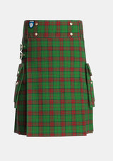Utility_Maxwell_Hunting_Tartan_865_kilt_front_image_with_pleated_design_and_adjustable_buckles_for_men