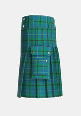 Utility_Mayhew_Personal_Tartan_6607_kilt_left_image_with_pleated_design_and_adjustable_buckles_for_men