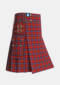 Utility_Maynard_Tartan_7379_kilt_side_image_with_pleated_design_and_adjustable_buckles_for_men