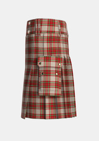 Utility_McBrayer_Dress_Tartan_7205_kilt_left_image_with_pleated_design_and_adjustable_buckles_for_men