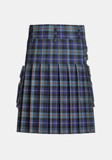 Utility_McCaig_Tartan_11644_kilt_back_image_with_pleated_design_and_adjustable_buckles_for_men