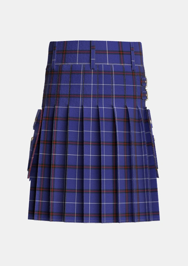 Utility_McCallie_Tartan_6212_kilt_back_image_with_pleated_design_and_adjustable_buckles_for_men