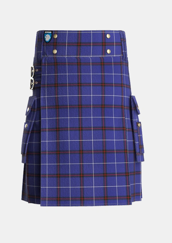 Utility_McCallie_Tartan_6212_kilt_front_image_with_pleated_design_and_adjustable_buckles_for_men