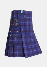 Utility_McCallie_Tartan_6212_kilt_side_image_with_pleated_design_and_adjustable_buckles_for_men