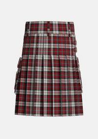 Utility_McCandlish_Arisaid_Red_Tartan_3326_kilt_back_image_with_pleated_design_and_adjustable_buckles_for_men