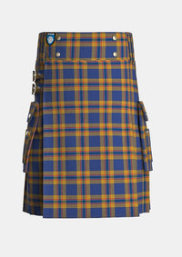 Utility_McCann_Tartan_11703_kilt_front_image_with_pleated_design_and_adjustable_buckles_for_men