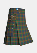 Utility_McCarter_Tartan_11606_kilt_side_image_with_pleated_design_and_adjustable_buckles_for_men