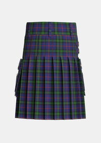 Utility_McClafferty_Tartan_6471_kilt_back_image_with_pleated_design_and_adjustable_buckles_for_men