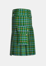Utility_McClure_Niall_tartan_14516_kilt_left_image_with_pleated_design_and_adjustable_buckles_for_men