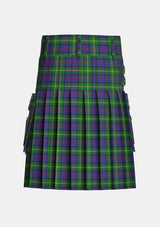 Utility_McComb_Tartan_2340_kilt_back_image_with_pleated_design_and_adjustable_buckles_for_men
