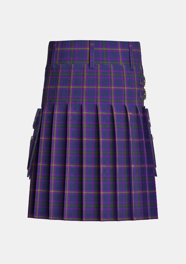 Utility_McCreadie_S_A_M_Tartan_13557_kilt_back_image_with_pleated_design_and_adjustable_buckles_for_men