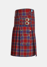 Utility_McCready_Tartan_7625_kilt_right_image_with_pleated_design_and_adjustable_buckles_for_men