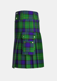 Utility_McFadden_Tartan_2656_kilt_left_image_with_pleated_design_and_adjustable_buckles_for_men