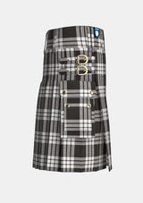 Utility_McFarlane_Tartan_kilt_right_image_with_pleated_design_and_adjustable_buckles_for_men