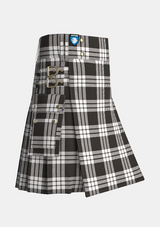 Utility_McFarlane_Tartan_kilt_side_image_with_pleated_design_and_adjustable_buckles_for_men