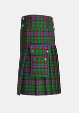 Utility_McGeachie_Tartan_7291_kilt_left_image_with_pleated_design_and_adjustable_buckles_for_men