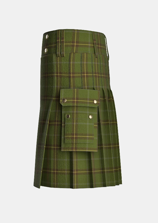 Utility_McGuigan_Julia_Tartan_10605_kilt_left_image_with_pleated_design_and_adjustable_buckles_for_men