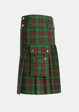 Utility_McInery_Personal_Tartan_3391_kilt_left_image_with_pleated_design_and_adjustable_buckles_for_men