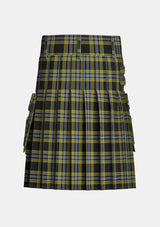 Utility_McIntyre_Collegium_tartan_12730_kilt_back_image_with_pleated_design_and_adjustable_buckles_for_men