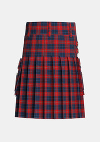 Utility_McKnight_Dress_Personal_Tartan_2184_kilt_back_image_with_pleated_design_and_adjustable_buckles_for_men