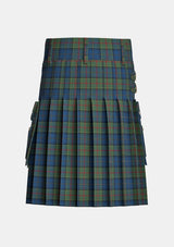 Utility_McMeeken_Tartan_10089_kilt_back_image_with_pleated_design_and_adjustable_buckles_for_men