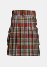 Utility_Mcallister_tartan_6629_kilt_back_image_with_pleated_design_and_adjustable_buckles_for_men